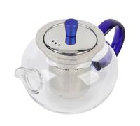 Zerodis Tetera de Vidrio con Infusor de Vidrio Extraíble, 252 Ml, Tetera Resistente Al Calor para té de Hojas Sueltas, Vertedor con una Sola Mano, Boquilla sin Goteo para Amantes del té en el Hogar