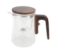Zerodis Teteras Tetera, con Separación de Agua Cerradura Magnética Control de Botón con Filtro de Acero Inoxidable para el Hogar, Cocina, Oficina, Elaboración de té de Hojas Sueltas, Vidrio