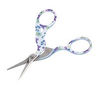 Zerodis Tijeras de Belleza Vintage de Acero Inoxidable, Tijeras Artesanales Duraderas para Costura y Uso Doméstico, Diseño de Floral, 9 Cm (Color Porcelana Azul Blanco)