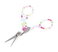 Zerodis Tijeras de Belleza Vintage de Acero Inoxidable, Tijeras Artesanales Duraderas para Costura y Uso Doméstico, Diseño de Floral, 9 Cm (porcelana rosa)