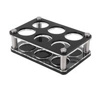 Zerodis 【título Soporte de Exhibición para Botellas de Vino, Estante Decorativo Acrílico Resistente a Impactos para Botellas de Vino para Bar en Casa (Portavasos Combinado de 6 Cabezas 2X3)