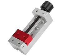Zerodis Tornillo de Banco en Miniatura para Mesa, Tornillo de Sujeción Pequeño de Aleación de Aluminio, Rango de Sujeción de 50 Mm, de Fijación Doble Mecanizado CNC para Reparación de Perforación de