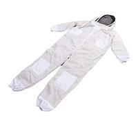 Zerodis Traje de Abeja Siamesa Profesional con Cremallera, Traje Espacial de Red de 3 Capas, de Apicultor Ventilado, Talla L (L)