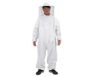 Zerodis Traje de apicultura Equipo de protección completo para apicultores profesionales y principiantes Abeja que mantiene el pañuelo con velo capucha protección total XXL