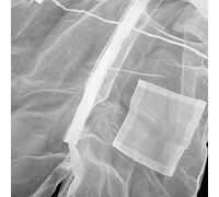 Zerodis Traje de Apicultura, Malla de Nailon Transparente de una Pieza, Ropa Protectora Antipicaduras de Abejas, Ropa XL (XL)