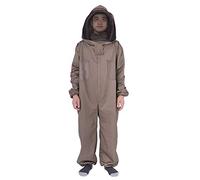 Zerodis Traje de Apicultura Protector de Algodón con Cremallera y Velo con Capucha, Ropa XL (XL)