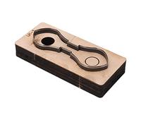 Zerodis Troquel de Corte de Metal para Cuero, Molde de Corte de Perforación de Acero de Aleación para Manualidades, con de Abedul para Cuero, Cartón, Caucho, Plástico, Arcilla, Corte de (LR-1)