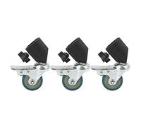 Zerodis Trunas Giratorias de Soporte de Luz, Juego de Ruedas Giratorios Profesionales con Freno y Metralla de Bloqueo para un Colchón de Bloqueo de Doble Fijación para Soportes de Luz y