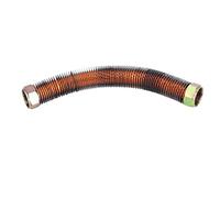 Zerodis Tubo de Descarga del Compresor de Aire, Aleación de Aluminio Chapado en Latón, Rosca M33x1,5 Mm de Diámetro 25 Mm, con Conexión de Tornillo para Tubo de Escape del Cabezal (Tubo de dirección