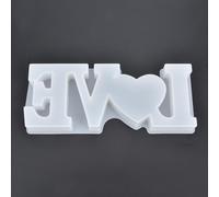 Zerodis Útiles Escolares Forma de Carta de Amor para Decoración Hecha a Mano con Material No Tóxico y Súper Suave, Alta Transparencia, Excelente Mano de Obra para Niños, Molde de Silicona Artesanal