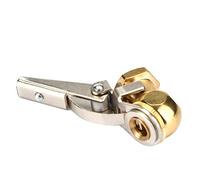 Zerodis Válvula de Aire del Neumático de Latón 1/4 Sin Clamp/Holder de Aire de Cobre, Adecuado para Motor del Automóvil con Mano de Obra Fina y Excelente Resistencia, Fácil de Usar (con Clips)