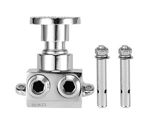 Zerodis Válvula de Pedal Individual Montada en el Piso de Cobre para Grifo
