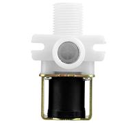 Zerodis Válvula Solenoide Eléctrica, Latón Plástico Válvula de Agua de 12 V DN15 Entrada de ángulo Recto Normalmente Cerrada de 20 Mm para Dispositivo de Limpieza de Riego Calentador Solar de