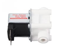 Zerodis Válvula Solenoide Válvula Solenoide de Aguas Residuales de Cobre de 24 V 300 Cc Normalmente Cerrada con Conexión Rápida 1 4 para Purificador de Agua de Tubería de PE Instalación en Espacios