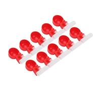 Zerodis Vasos Bebederos para Pollos, Llenado Automático, 10 Juegos, Rosca G1/2, Prevención de Fugas, para Aves de Corral, Patos, Pájaros, Palomas, Dispensador de Agua para Animales (G1/2)