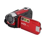 Zerodis Videocámara Digital Portátil Full HD 4K con Rotación de 270° e Interfaz USB, Eventos Familiares y Actividades Al Aire Libre, Plástico/2,7 Pulgadas (Rojo)