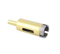 Zerodis Zerodis Broca de 16 Mm, Recubierta de Oro, Sierra Perforadora de Corte Suave para Baldosas de Cerámica, Mármol, Vidrio, Perfecta para Montaje de Grifos (50MM) (25mm)