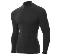 ZeroFit Hombres 2026 Heatrub Ultimate Mock Neck Capa Base Que Absorbe La Humedad