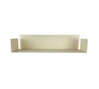 ZeroInox ZOIMANIA LINE180 Estante 50 cm de acero pintado 1,5 mm con respaldo 12 cm - Estante de pared moderno para cocina, baño, entrada y salón (marfil)
