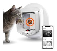ZeroMOUSE 2.0 - Extensión para gatera con Microchip | Puerta para Gatos con Detector de presas (Ratones y pájaros) + Lectura de Chip | App incluida
