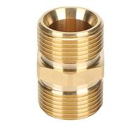 Zerone Adaptador de pulverizador de alta presión, latón M22 rosca macho métrica, acoplador de conector de manguera de 14 mm con revestimiento antioxidante para lavadora de alta presión M22