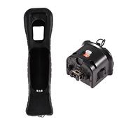 Zerone Adaptador de Sensor Motion Plus con Funda de Silicona para Mando a Distancia de [Negro]