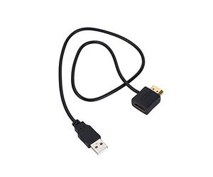 Zerone Adaptador HDMI para convertir HDMI en un convertidor de Conector HDMI Hembra con Cable de Carga USB 2.0 de 50 cm