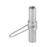 Zerone Conector de seguridad CATV de doble extremo Manija de llave de conector F Retirar herramienta Llave de extracci¨®n Herramienta de agarre para RG6 RG59 RG11 Cable coaxial