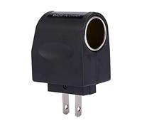 Zerone Convertidor de encendedor de coche, alimentación de pared de CA a 12 V CC, cargador de coche, adaptador de encendedor de cigarrillos