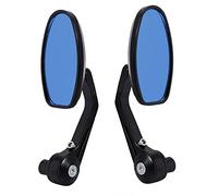 Zerone Espejo para bicicleta, 2 unidades, flexible, universal, giratorio 360°, para bicicleta, ciclomotor, scooter, color negro
