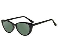 zerOne five - Gafas de sol modelo Brich forma clásica de gato para mujer (Negro/Verde)