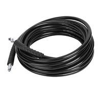 Zerone Manguera de agua de repuesto de alta presión, trenzado de alambre de acero, manguera de limpieza de alta presión, tubo de tubería para Karcher K2 K3 K4 K5 K Series (10 m, negro)