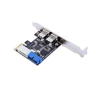 Zerone PCI-E to USB 3.0 2 Port Express Card, with 1 USB 3.0 20-Pin Connector Adaptador de Cable