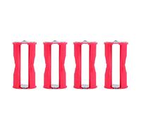Zerone Portátil 4pcs 4AAA a C Tamaño Paralelo Adaptador de Batería Estuche Caja Rojo TV Video Home Audio