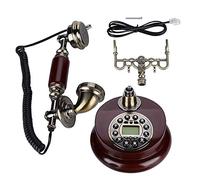 Zerone Tel¨¦Fono Antiguo, Tel¨¦Fono Fijo Digital cl¨¢Sico Tel¨¦Fono cl¨¢Sico Europeo Retro Fijo con Cable y Auriculares Colgantes para la decoraci¨®n de la Oficina del Hotel en el hogar