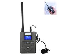 Zerone Transmisor FM portátil, transmisor FM inalámbrico Digital, Audio estéreo con transmisor de Antena de Gran Alcance para Sala de conferencias/Campus/guía de Viaje