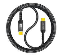 ZeroneTeck Cable USB 4 V2 de 80 Gbps para Thunderbolt 4/5 de 3.3 pies, ancho de banda de video de 120 Gbps [pantalla dual 8K o triple 4K], carga de 240 W, cable de datos USB C de alta velocidad