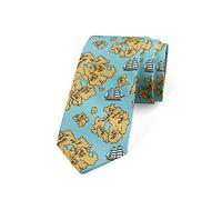 zerosevenee Corbata moderna multicolor para hombre, color lila y negro, Azul y amarillo., Taille unique