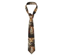 zerosevenee Corbata para hombre, diseño de tigre bailando, elegante, para reuniones de negocios, fiestas, bodas y bailes de graduación, Como se muestra en la imagen, Taille unique