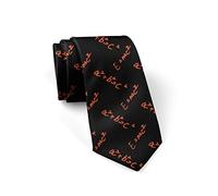 zerosevenee Corbatas de ecuación matemática para hombres y niños, corbata masculina, regalo para profesores, color negro, Como se muestra en la imagen, Taille unique