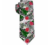 zerosevenee Corbatas para hombre con la bandera del estado de Maryl, Flor de hibisco., Taille unique