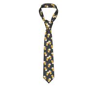 zerosevenee Library With Books - Corbata de esmoquin para hombre, diseño de bandera de la comunidad de orgullo no binario, corbata formal clásica para bodas y fiestas, Cerveza divertida, Taille unique