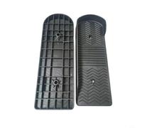 Zeroupshop 1 par de pedales de pie para máquina elíptica, 12 x 36 cm, ABS antideslizante, estribos de repuesto para bicicleta estática, agujero M10 para tubo cuadrado de 30 mm, color negro