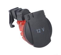 Zeroupshop 12 V para toma de corriente Tapa de enchufe 1K0919341, con luz LED, para 6, 7 para Jetta para Sagitar Blanco Verde Rojo Halógeno Iluminado Piezas de repuesto (Rojo)