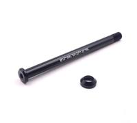 Zeroupshop 142x12 mm P1.0 Eje pasante 12x168 mm M12x1.0 Rosca con arandela cónica y plana Aleación de aluminio para bicicleta Rueda trasera Pincho para Marcos