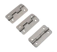 zeroupshop 3 bisagras de repuesto de acero inoxidable para cofres de hielo iglú de 25 a 165 cuartos de galón, piezas de enfriador de metal con tornillos de montaje