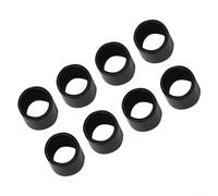 Zeroupshop 4/8 espaciadores de rodamientos de aleación de 10 mm para ruedas de patineta, scooter, espaciador de acero de 8 mm ID para patines en línea para patines QUAD, hardware negro plateado (8