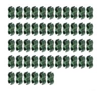 Zeroupshop 50 clips giratorios de conector de varilla de stent de ratán, hebillas de soporte de plantas de polipropileno de 16 mm, para película de invernadero, red de jaula de frutas, lazos de estaca