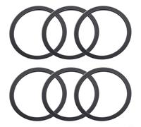 Zeroupshop 6 piezas para junta de sellado de tapa de silicona premium, junta tórica de repuesto para botellas, se adapta a vasos abatibles de 19, 24, 25, 32 y 1,134 g, sin olor y resistente al calor