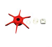 Zeroupshop 65mm Zillion Series Fishing Reel Star Drag Washer Set para DAIWA para piezas de modificación de aluminio CNC con resorte de junta (mano izquierda roja)